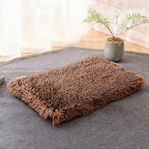 펫러그 강아지 고양이 러그개침대 매트 부드러운 고양이 수면 담요 개집 따뜻한 긴 플러시 애완 동물 커버, 03 Khaki_04 XL