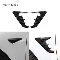 자동차 사이드 윙 패널 커버 테슬라 모델 3 Y 2021 용 스포일러 더스트 카메라 Flanks 장식 개조 액세서리, 03 Matte Black