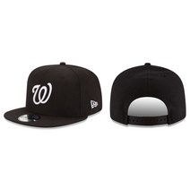 New Era MLB - 워싱턴 내셔널스 9FIFTY 조절식 스냅백 뉴에라 캡 블랙