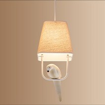 샹들리에 SANDYHA-심플한 일본 스타일 샹들리에 버드 펜던트 조명 천장 서재 식당 새장 집 장식용 행잉, 01 1 Bird_02 웜 화이트