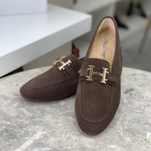 리얼 천연소가죽 데일리 퍼 로퍼 2CM