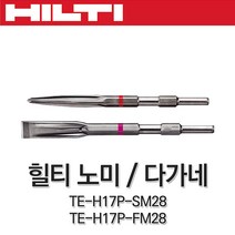 힐티 육각 노미 다가네 치즐 포인트치즐 좁은평치즐 SM28 FM28 파괴 TE500X 호환, 노미(TE-H17P-SM28)