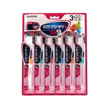 유한 덴탈케어 센서티브 S 나인 칫솔 3+3개입 2단미세모 일반모+미세모, 1개