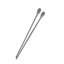 파스텔 실리콘 튀김 젓가락, 모던그레이, 2개