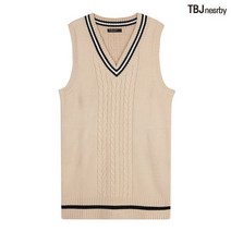 티비제이 여성 넥배색 롱베스트 T201KV720P