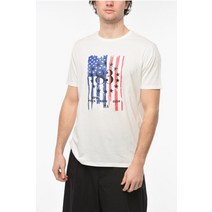 Woolrich PENN-RICH 코튼 플레그 CREW-NECK 티셔츠 위드 프린트 온 THE FR COWYTEE0405LJ05 8601