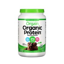 올게인 오가닉 프로틴 파우더 크리미 초콜릿 퍼지맛 920g X1병 단백질 보충제, 1개