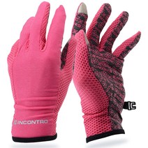 지원군몰 스마트 쿨 메쉬 긴장갑 봄 여름 남성 여성용 스포츠 등산장갑, 핑크(여)