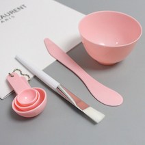 싸다오 셀프 마스크팩 미용 도구 세트 모델링팩 만들기 브러쉬 DIY 키트, DIY팩키트/핑크