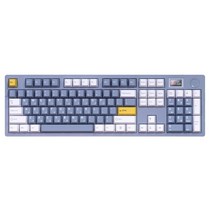 다얼유 A104 PRO 퀵스왑 가스켓 유무선 기계식 키보드, 저소음베이지축, 스모키블루(한영각인)