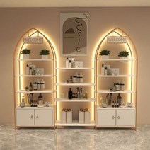 화장품 진열장 네일샵 미용실 제품 쇼케이스 LED, 폭 260x두께 30x높이 200  램프 있음