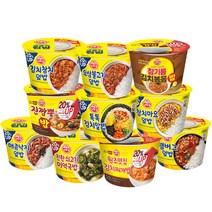 오뚜기 컵밥 10종 (김치찌개+김치참치+매콤낙지+참기름김치볶음밥+미역국+오삼불고기+진짬뽕+참치마요+톡톡김치알밥+햄버그), 1세트