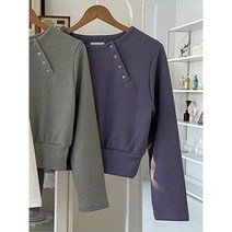 일상화보 미하엘 여성 버튼업 크롭 티셔츠 여자 숏맨투맨