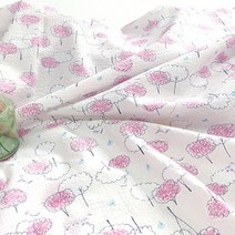 원단킹 130cm 대폭 60수 면리플] 뽀글이 나무(핑크)_WS 778 (3907684)