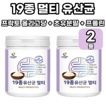 19종 유산균 멀티 혼합 프롤린 초유분말 모유유래 유산균 분말 가루 대용량 200g 엔테로코커스페칼리스 스트렙토코커스 써모필러스 락토바실러스 플란타럼 불가리쿠스 애시도필러스, 400g, 2