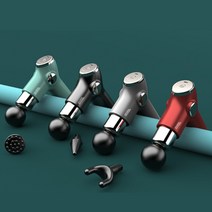 아웅다움）마사지건 진동안마기 종아리 다리 알베김 어깨마사지기 무선 목어깨안마기［ll0II］, 레드+스카이usb충전기