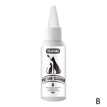 애견 눈/귀 관리용품 세정제 파우더 100ml 애완 동물 귀 진드기 제거제 고양이 개 귀를위한 먼지 액체 깨끗, 01 100ml white