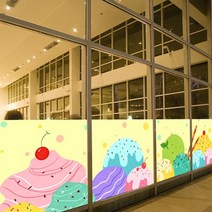 아트박스/낭만창고 nang309-러브 아이스크림-뮤럴실사 시트지, 본품