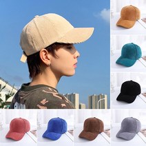 심플 코듀로이 볼캡 모자