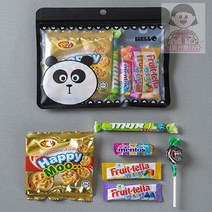 어린이집 유치원 생일선물 답례품 구디백, 어린이집 생일선물 답례품_팬더 지퍼백 간식