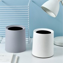 미니휴지통 사무실 책상 화장대위 다용도 원형 인테리어 휴지통, 그레이