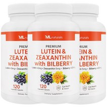 마이라이프 내추럴스 루테인 & 지아잔틴 + 빌베리 야채캡슐, 120정, 3병