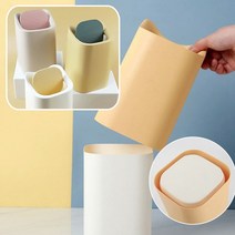 ST_분리수거함 히든 쏙 휴지통 비닐이 안 보이는 이중 커버 책상 화장대 미니, No.01히든쏙휴지통배아지