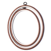 (터키산)타원형고무나무수틀후프(내경19.2X24.5cm), 1개