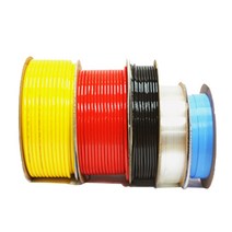 지산 폴리우레탄 호스 1m 재단판매 12x8mm 우유색 에어호스