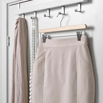 이케아 심플 원목 내추럴 치마걸이 옷걸이, 2. 5개(내추럴)