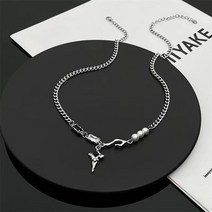 별 목걸이 초커 금 비즈 남녀공용 펑크 고딕 스타 y2k 라인스톤 쿠바 링크 체인 칼라 패션 주얼리