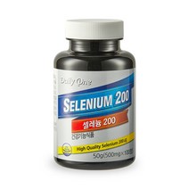 데일리원 셀레늄 200 셀렌 대용량 온가족 영양제, 셀레늄 200 1병, 1개, 200정