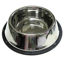 16oz 스텐 소형견식기 프렌치불독밥그릇 애견사료그릇 개식기, 1개