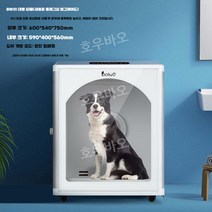 반려견 목욕 펫 드라이 반려동물 드라이룸 애견 뽀송뽀송 털 건조기, 화이트