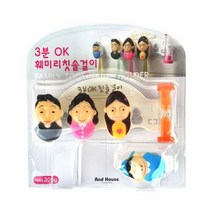 3분OK 훼미리 칫솔걸이(모래시계 색상임의상품)