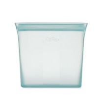 집탑 플래티넘 실리콘 지퍼백, 틸 (Teal), 1개