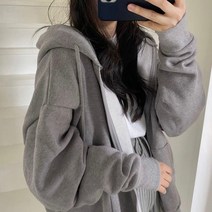 오버 후드 집업 아미 커버낫 기모 맨투맨 자켓 크롭여성 까마귀 하라주쿠 한국 버전