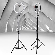 LED 링라이트 조명 25.4cm + 자이언트 170 삼각대, 1개, ZM-HX260LG