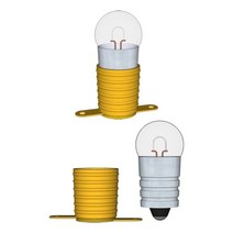 꼬마전구(1.5V)와 소켓세트 (50개) 과학교구-72394EA, MC_ 본상품선택
