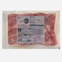CJ 크레잇 육질탄탄 베이컨 1kg(베이컨슬라이스/쉐프솔루션) 아이스박스, 1kg, 1개