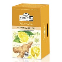 Ahmad Tea 아마드 티 레몬 & 진저 허벌티 20티백 6팩