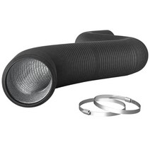 유연한 건조기 환기 호스 10 16 피트 비 절연 PVC 덕트 튼튼한 4 층, 01 Auburn