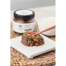 된장콩잎 500g 1kg 삭힌 된장 양념 콩잎 장아찌 가정식 어르신 밥도둑 향토음식 수제반찬 집반찬 포항맛집, 된장콩잎 300g, 1개