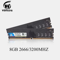 데스크탑 노트북 메모리 ram Veineda ddr4 8 gb 3200 pc 컴퓨터 16gb ddr 4 pc4 2400 2666 mhz, PC용 8GB ddr4 3200