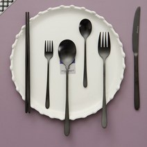 (레벤호프) 무광 디너 커트러리 블랙 - 3type, 디너나이프