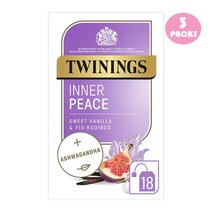 Twinings Inner Peace 트위닝스 이너피스 바닐라 & 무화과 루이보스 & 아슈와간다 18티백 3팩