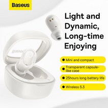 Baseus-Bowie WM02 TWS 이어폰 소음 차단 게이밍 헤드폰 무선 블루투스 5.3 긴 배터리 수명 신제품, 02. purple
