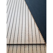 바나나목재 MDF 라인 타공보드(방염처리) 9Tx1184x2400mm 흡음 방음합판 목재, 백색