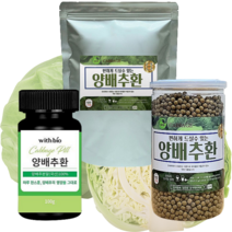 양배추환 국산 양배추 분말 환 100% 비타민U 비타민K 칼륨 정든팜 이중밀폐통 이중지퍼팩 위드바이오 100g 450g 500g, 양배추환 500g 이중지퍼백 2팩