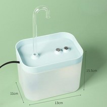 분수 장식 실내 대 미니 인테리어 정원 가정용 연못 고양이 물 자동 필터 USB 전기 음소거 술꾼 그릇 15l 고양이를 위한 재순환 여과 음수기 애완 동물 디스펜서, 없음, Blue White+EU Plug